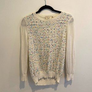Maison Kitsune Confetti Tweed Sweater